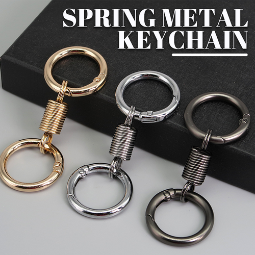 (đ„2024Last Day Promotion - 49% off)Nordic Retro Spring Double Ring Keychain