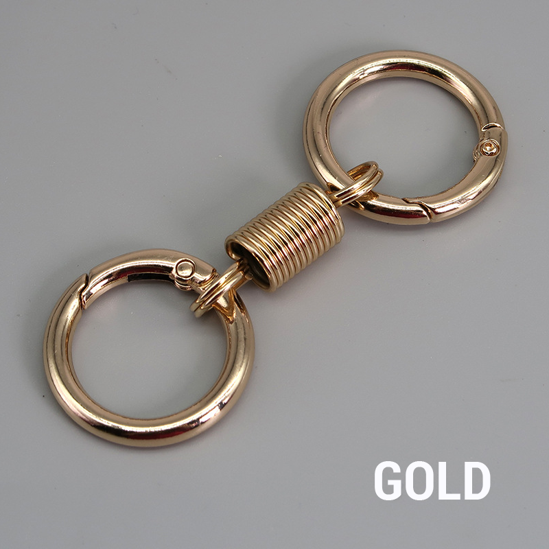 (đ„2024Last Day Promotion - 49% off)Nordic Retro Spring Double Ring Keychain