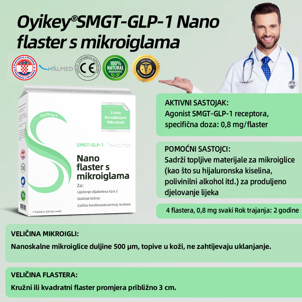 [✅Vidljivi učinak u roku od 7 dana] 𝐎𝐲𝐢𝐤𝐞𝐲® 🌏🌏 𝐒𝐌𝐆𝐓-𝐆𝐋𝐏-𝟏 𝐍𝐚𝐧𝐨 𝐟𝐥𝐚𝐬𝐭𝐞𝐫 𝐬 𝐦𝐢𝐤𝐫𝐨𝐢𝐠𝐥𝐚𝐦𝐚（Bezbolno, dugotrajno, usmjereno na dijabetes, pretilost i kardiovaskularne bolesti）